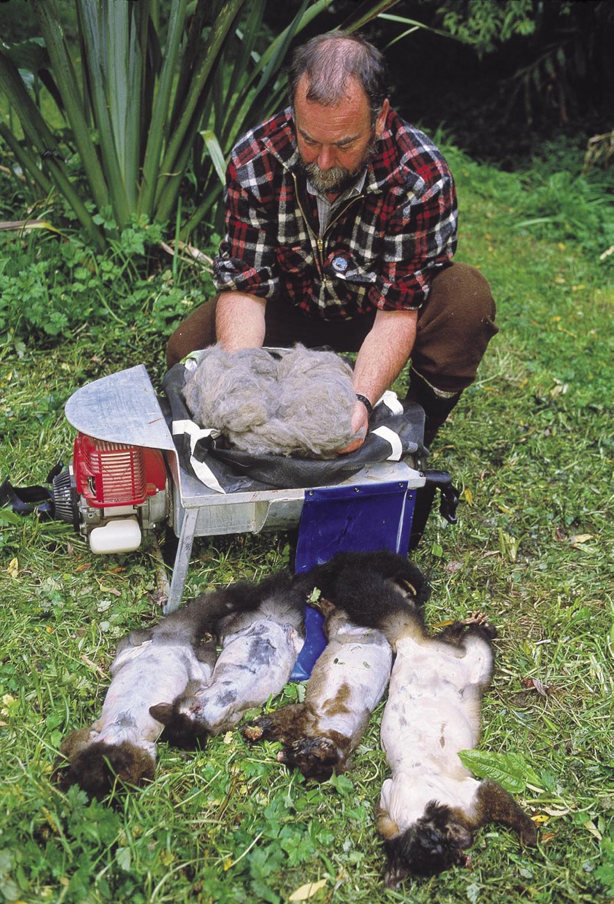 possum fur boots