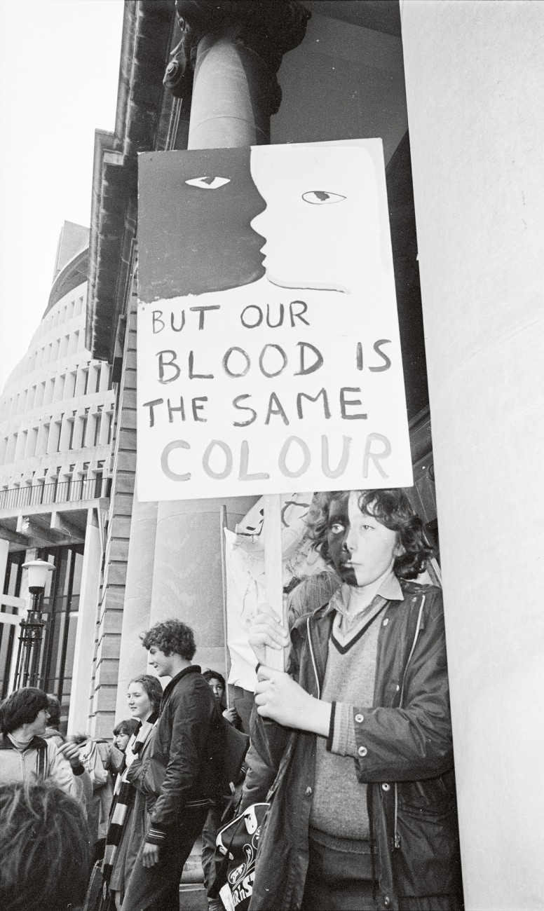 Among those protesting the 1981 Springbok tour was Daniel Morgan-Lynch, a Wellington schoolboy—one of about 80 anti-apartheid demonstrators who marched to the South African Consulate in their school uniforms.